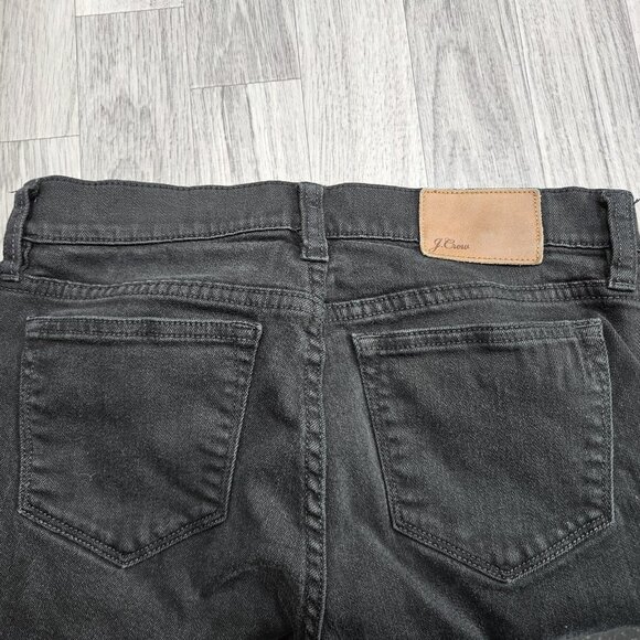 J Crew Toothpick Jeans Womens 26 Black Skinny Stretch Denim Pants Cropped - Picture 3 of 13